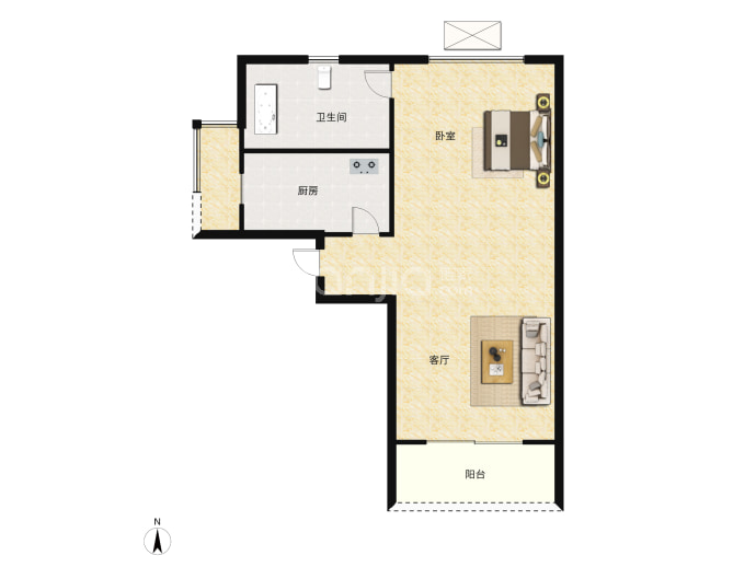 恒大御泉四季--建面 51m²