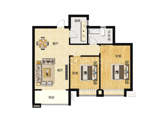 美的云熙府--建面 85m²