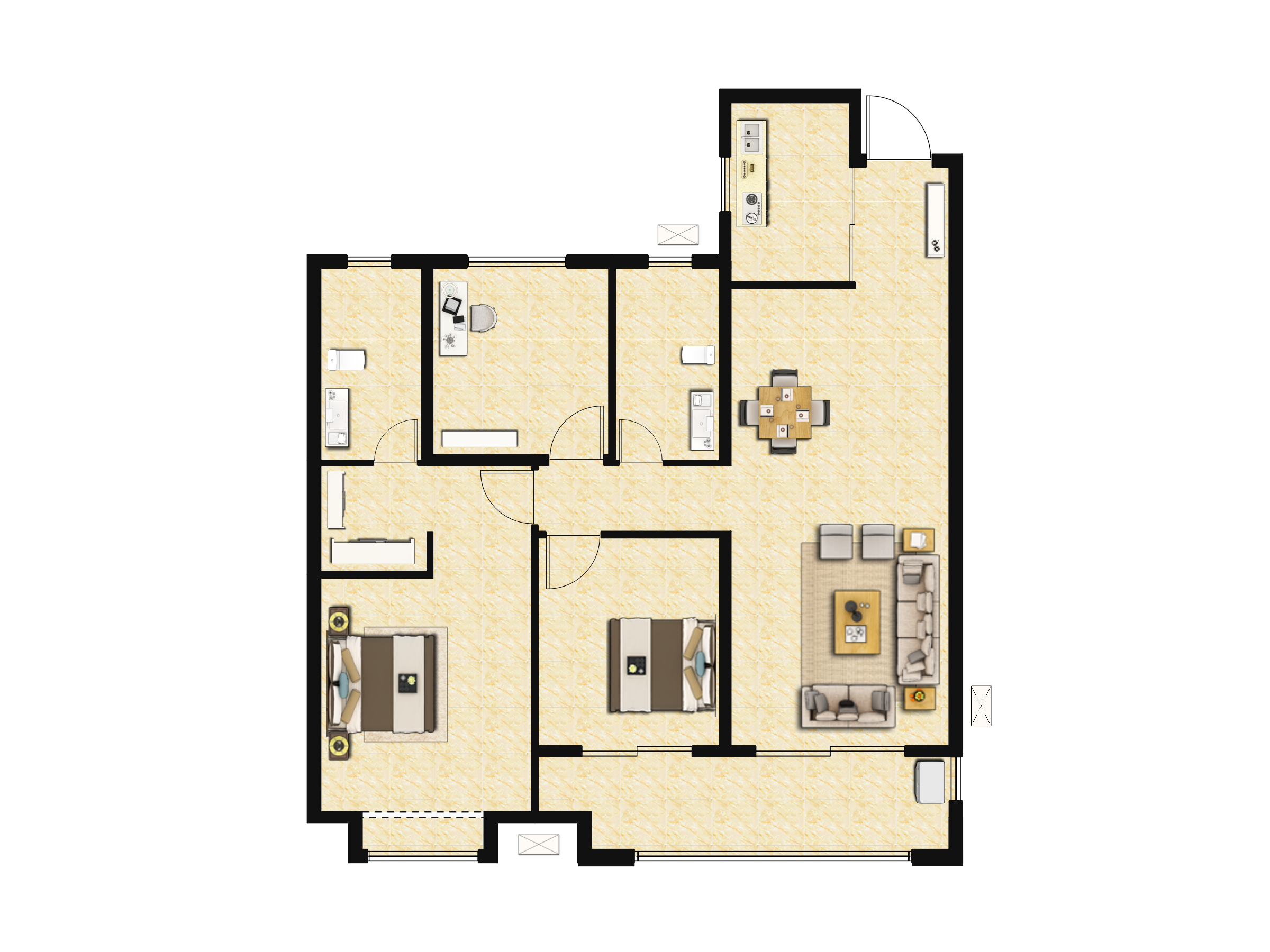 洺悦华府户型图