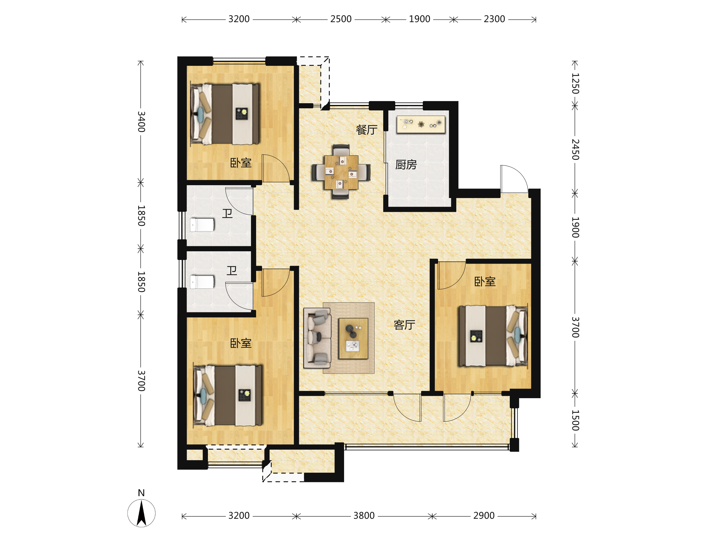 东原启城户型图(东原启城链家新房)