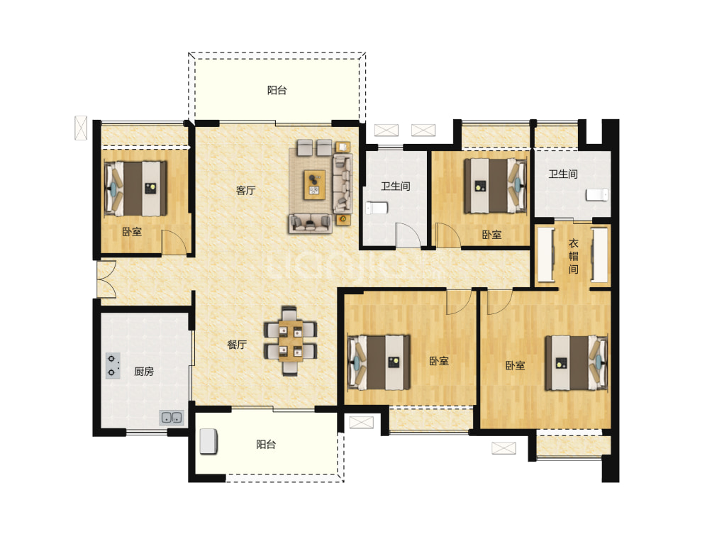 时代领峰户型图(链家网)