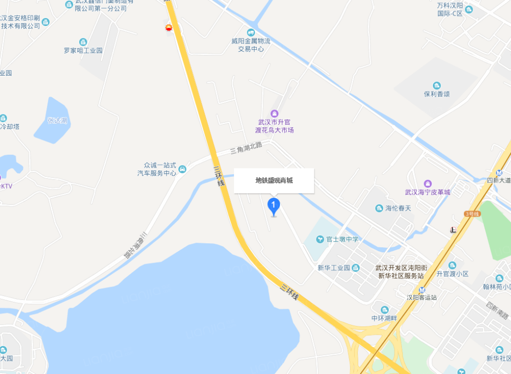 地铁盛观尚城区位