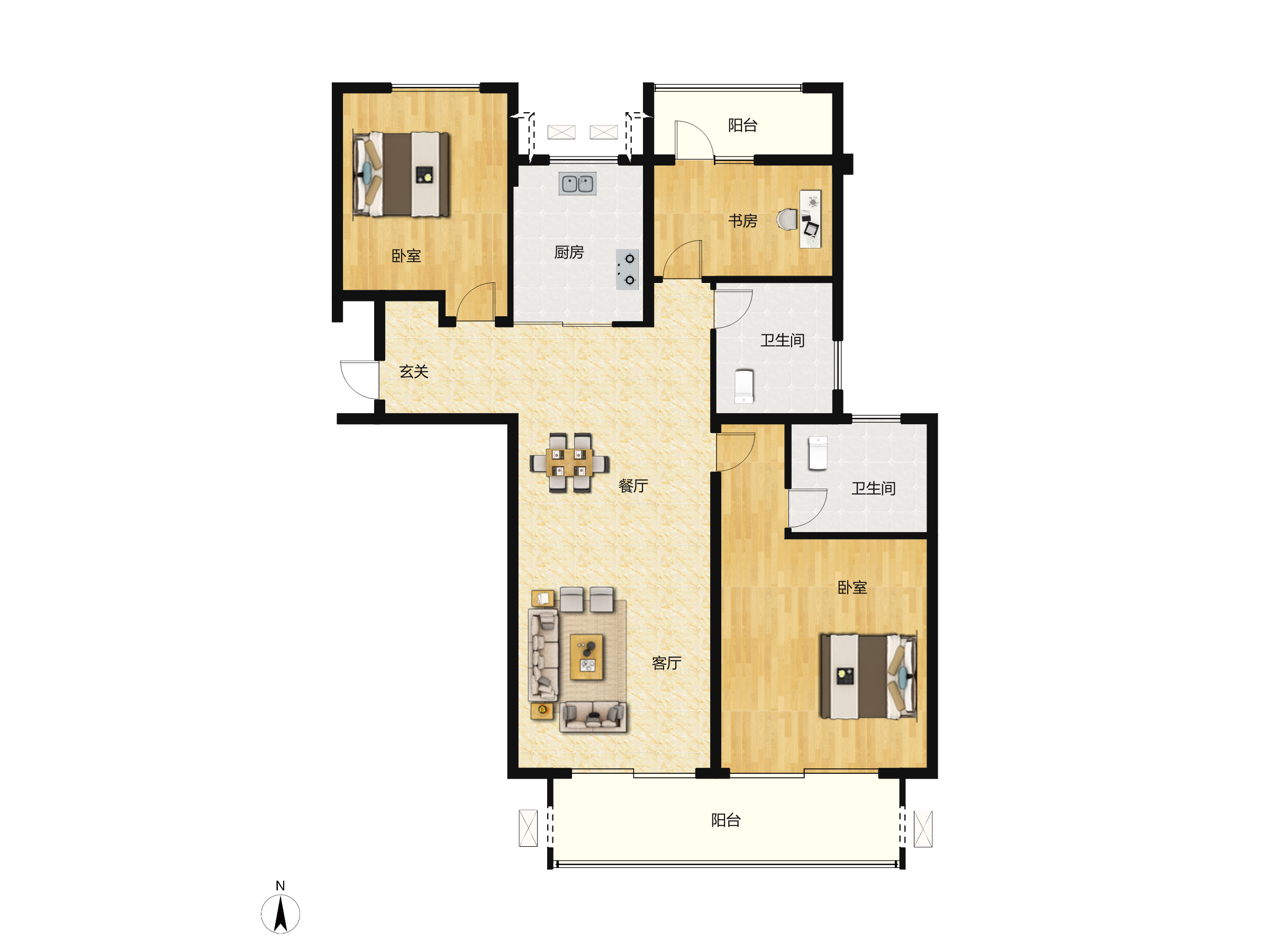 东原·满庭芳户型图(东原·满庭芳链家新房)