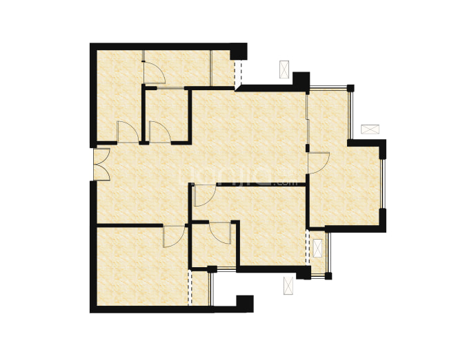 富州平顶山--套内 68m²