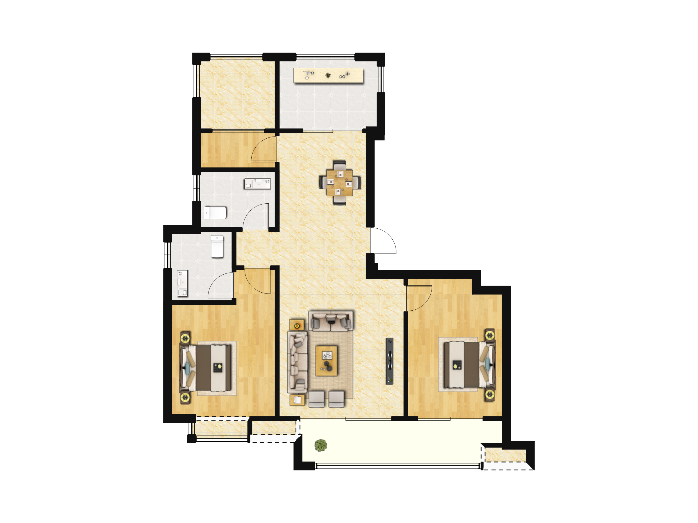 越秀星悦城户型图