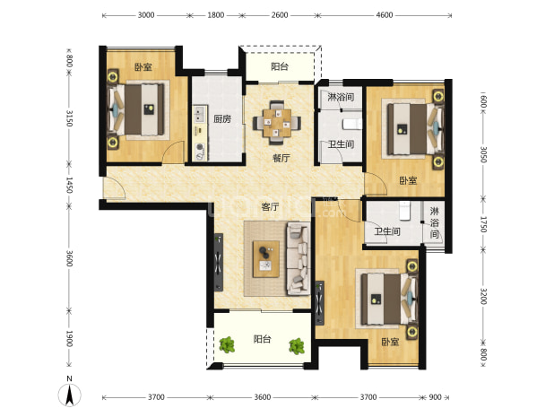 海伦国际户型图
