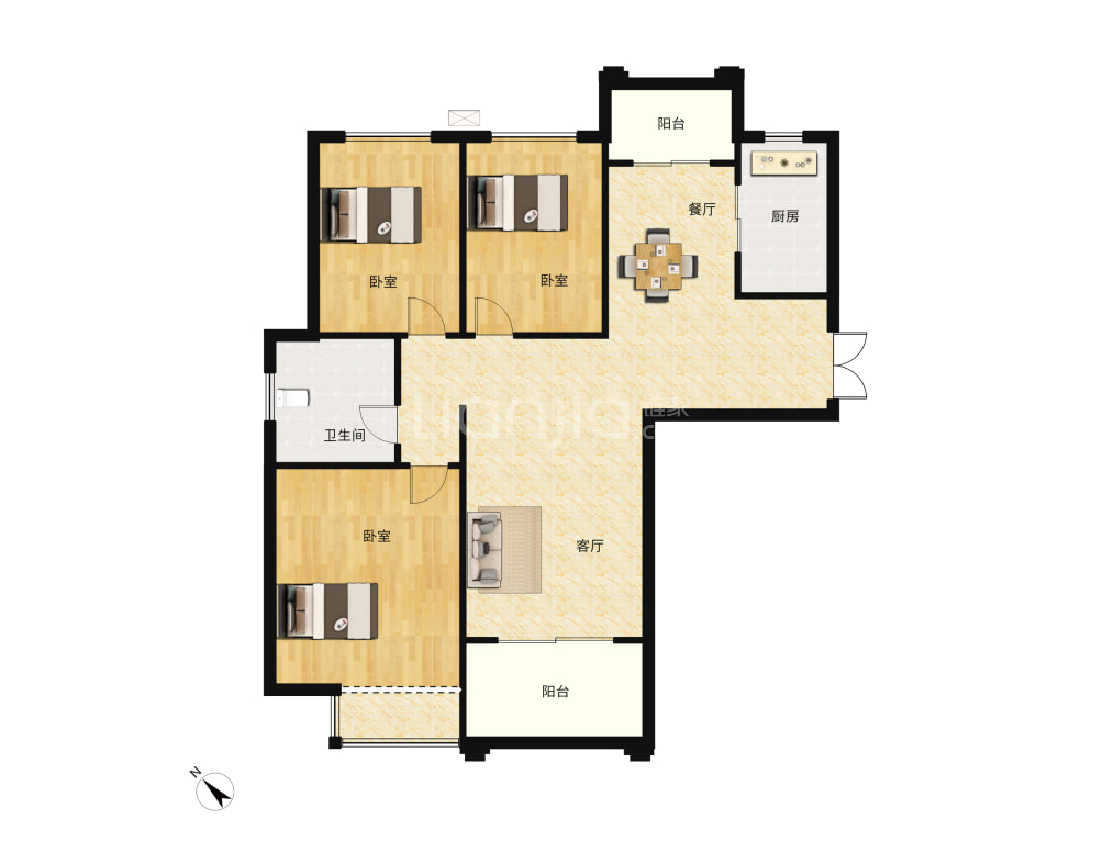 阳光城户型图(链家网)