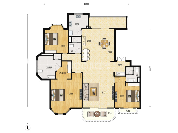 御岛财富--建面 193m²