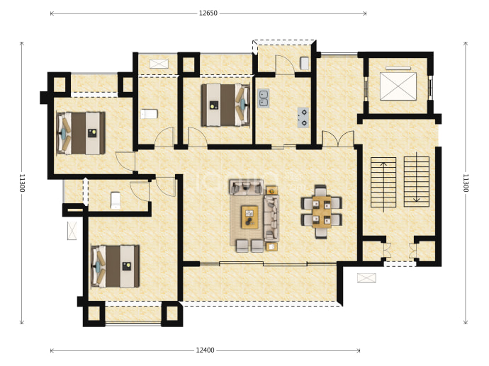 阳光城哈罗小镇--套内 94.77m²