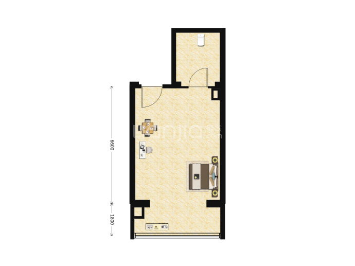 长岛壹号--建面 40.74m²