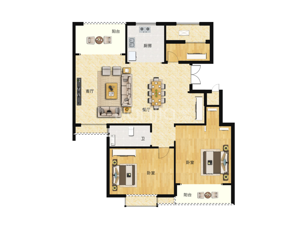 名悦华庭户型图(链家网)