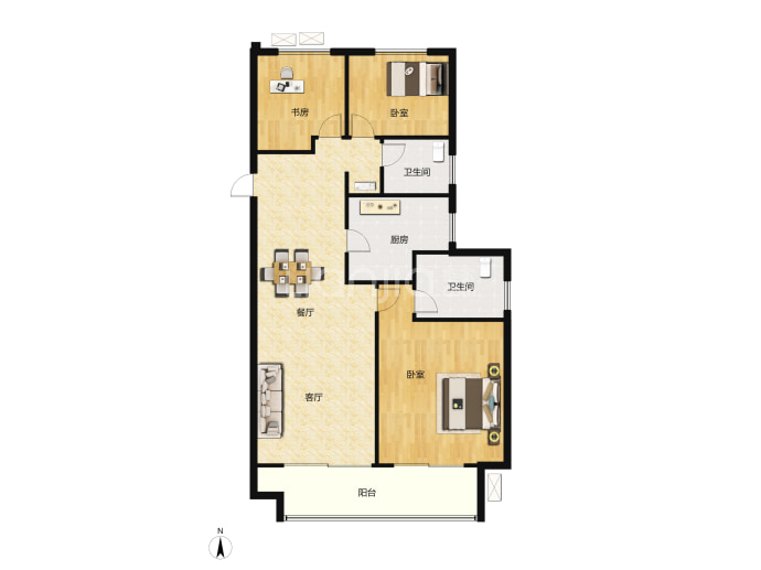 浩创城--建面 99m²
