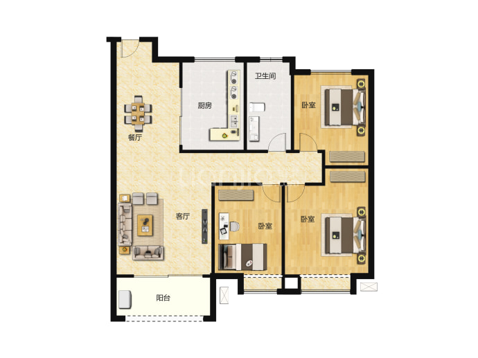 海伦堡云璟台--建面 91m²