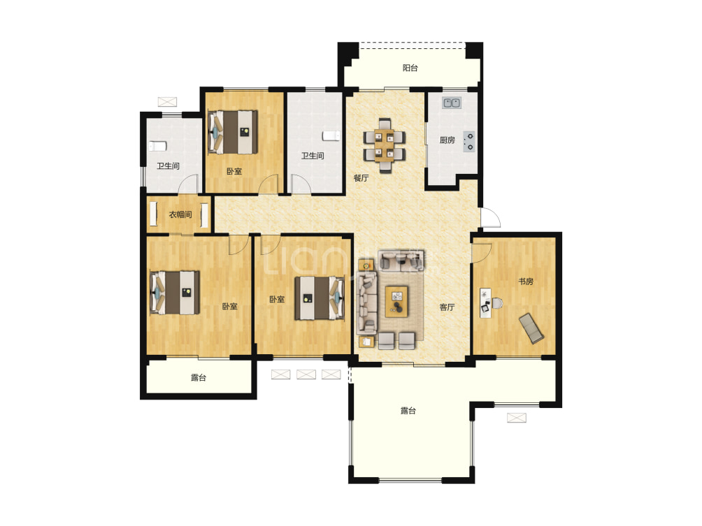 纽宾凯麓院户型图(链家网)