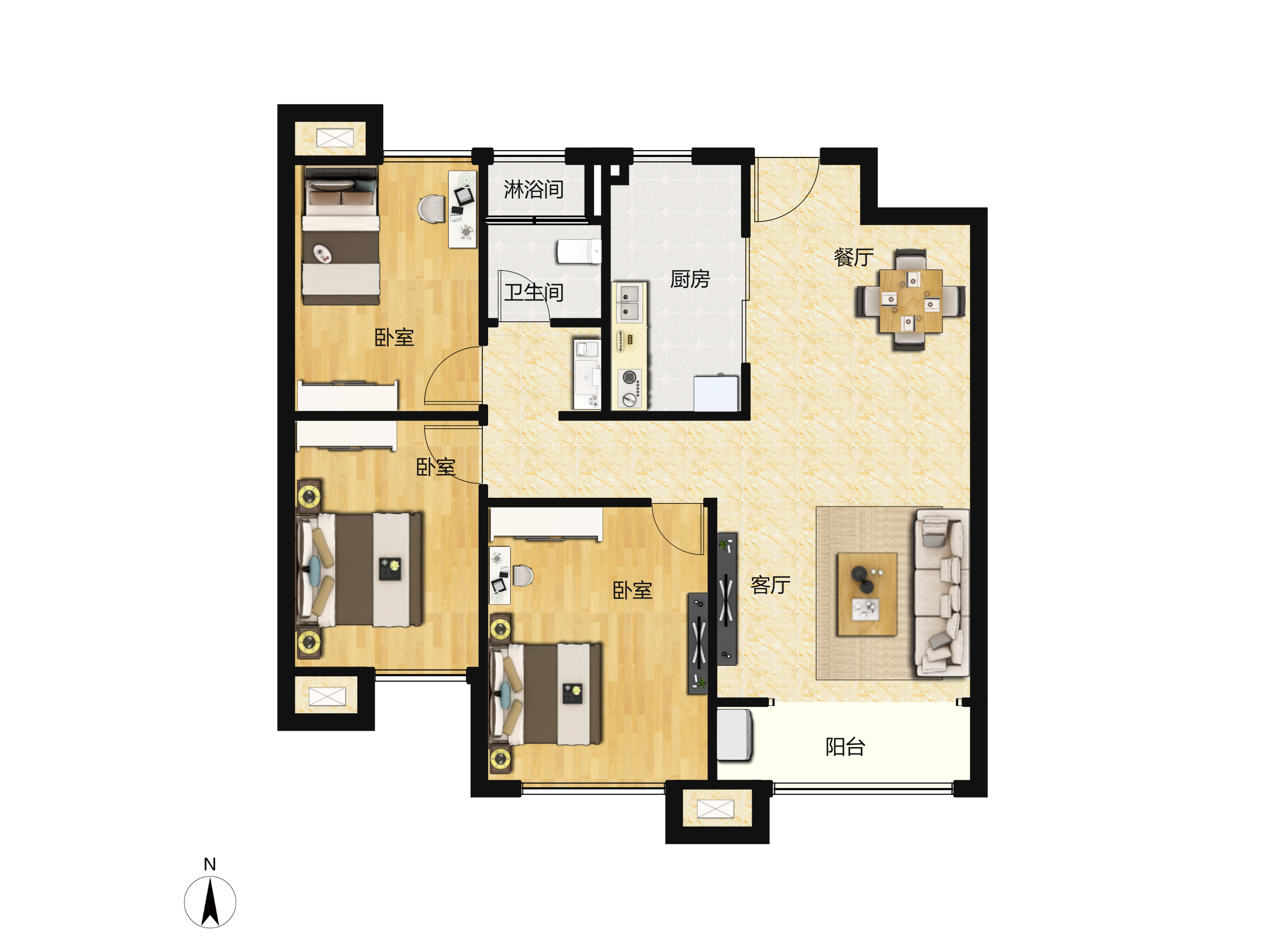万科金域华府户型图(万科金域华府链家新房)