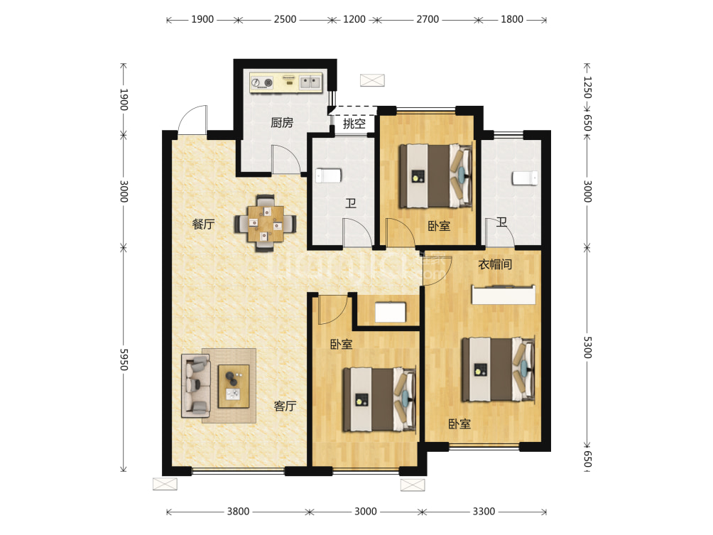 汇置尚都户型图(链家网)