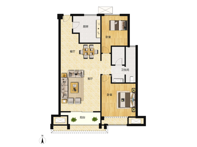 海伦堡·梁溪本源--建面 80m²