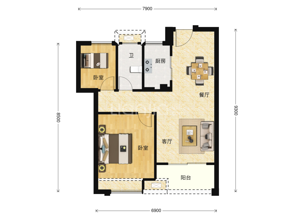 吉翔·欣隆府户型图(链家网)
