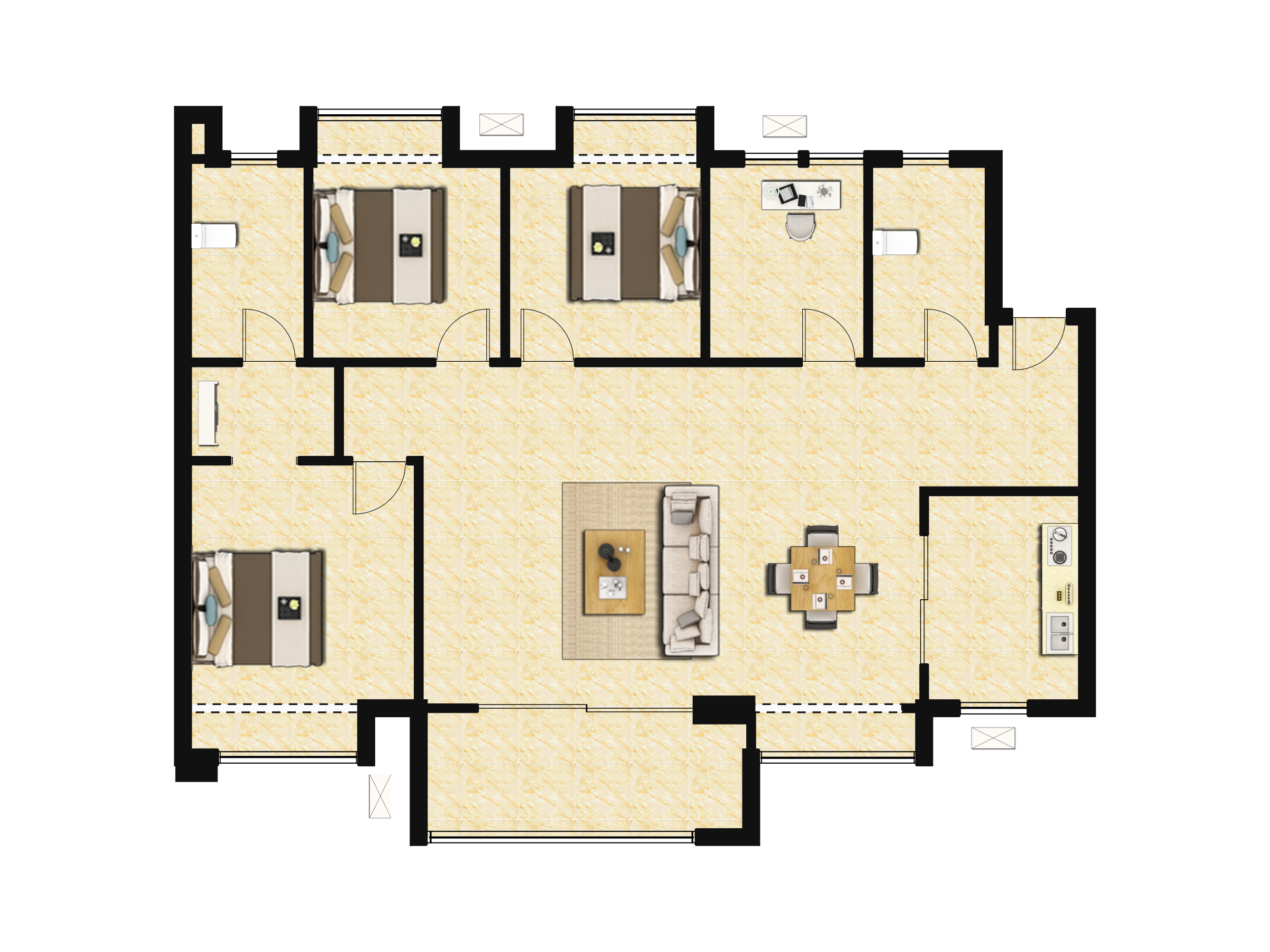 美的云筑户型图(美的云筑链家新房)