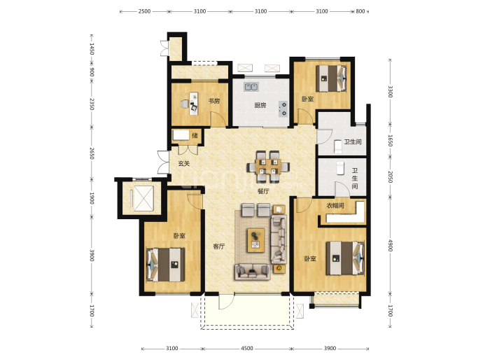 华润琨瑜府--建面 143m²