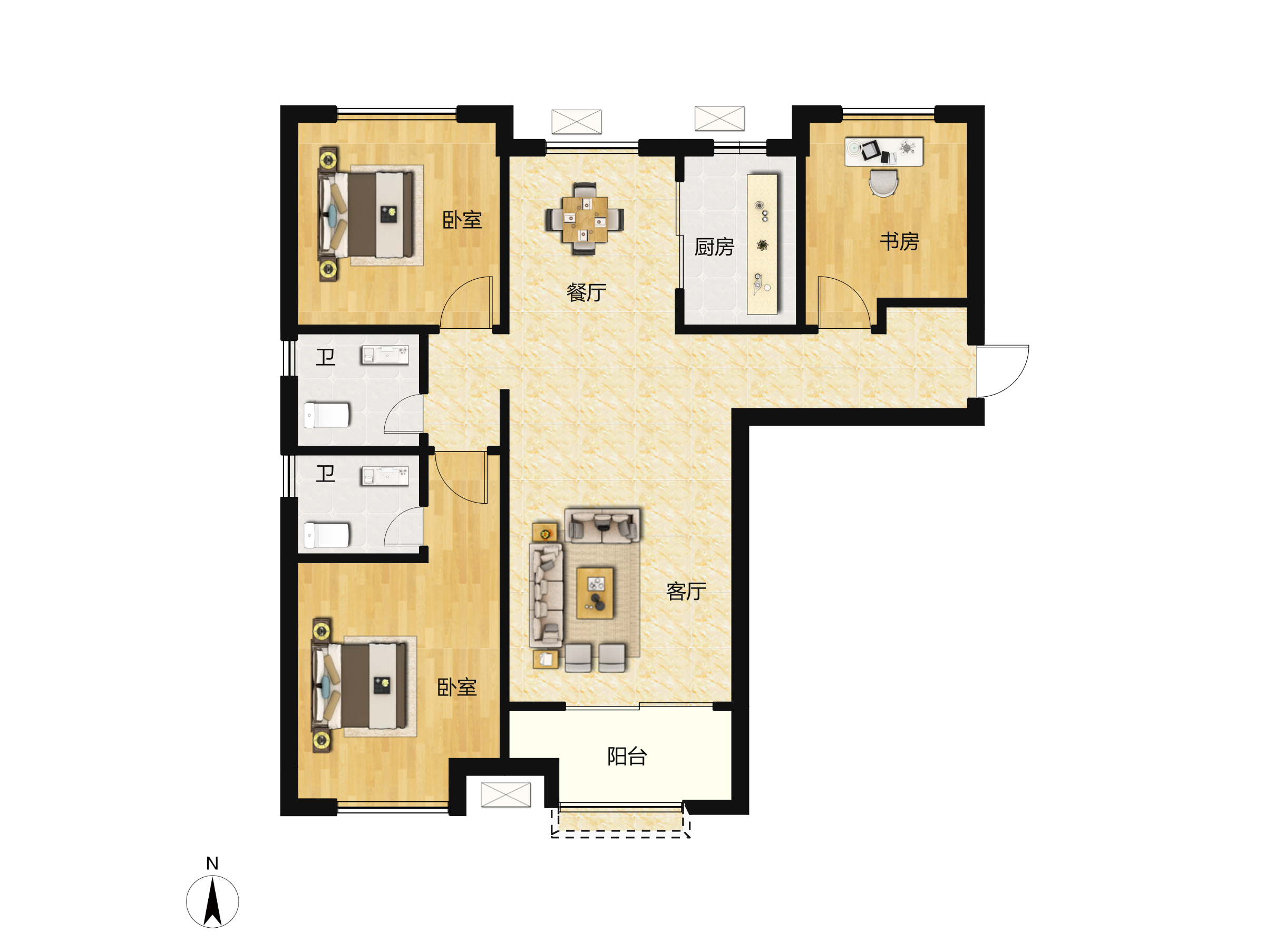 保利天禧户型图