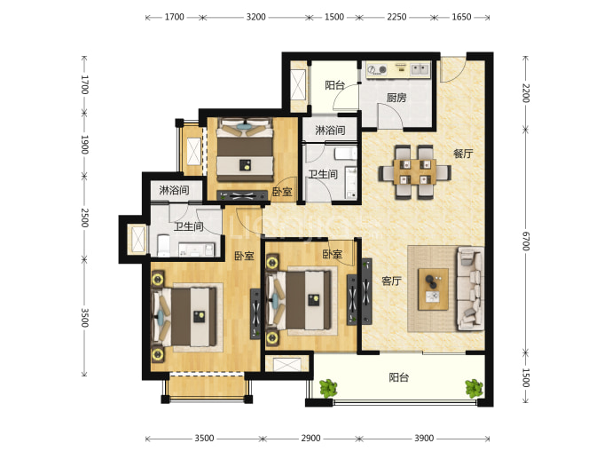 朗诗未来街区--建面 102m²