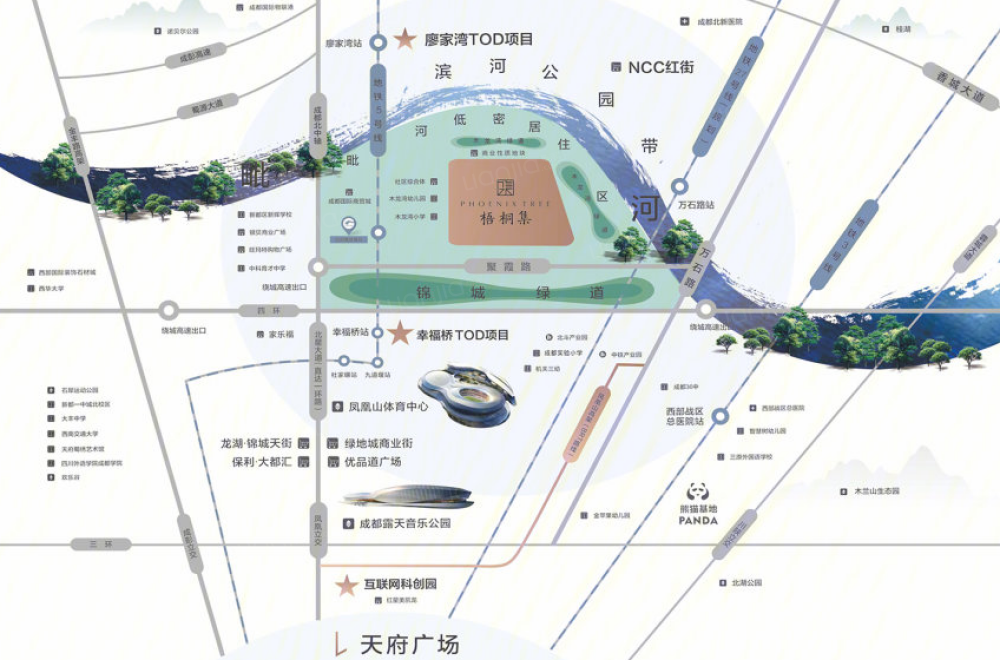 城投置地梧桐集区位