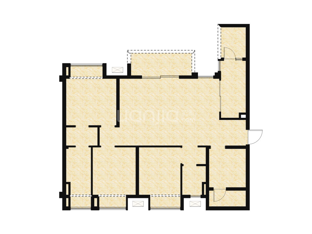 华润置地润西山户型图(链家网)