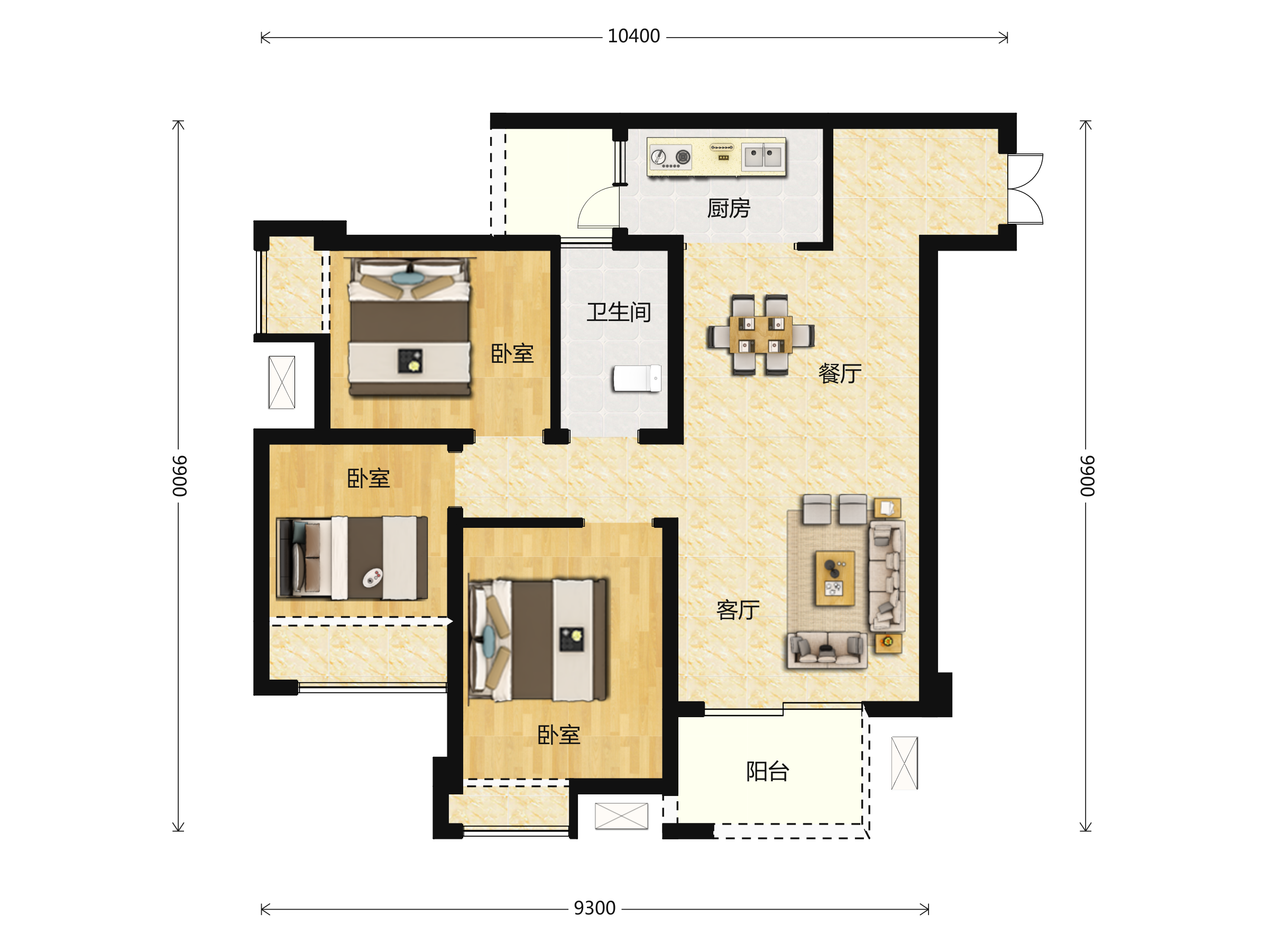北新御龙湾户型图