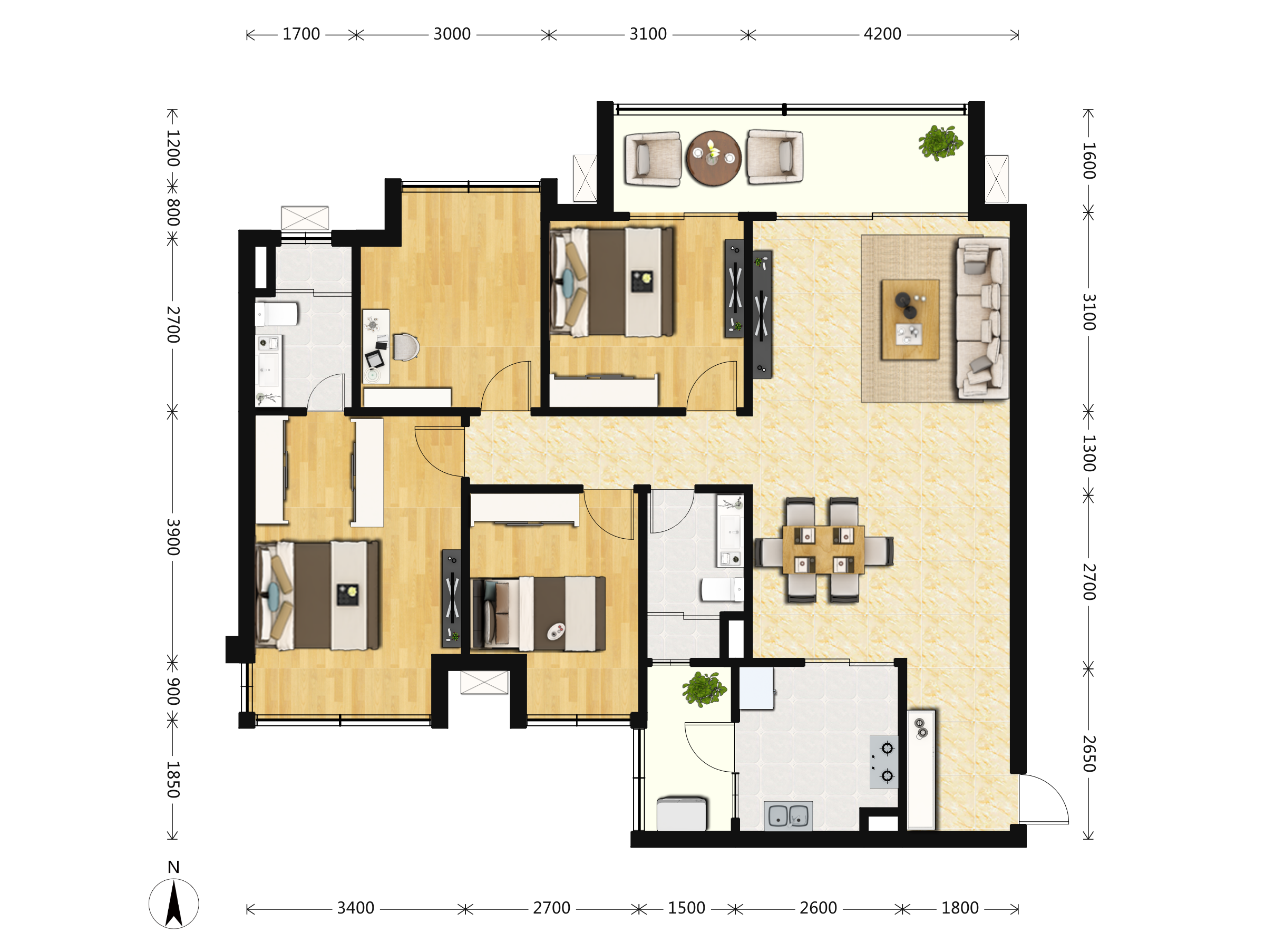 保利和光尘樾户型图