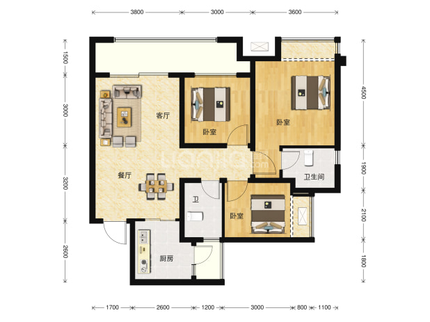 中建滨江星城户型图