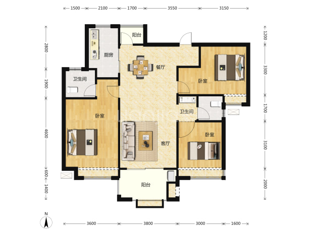 临空香廷户型图