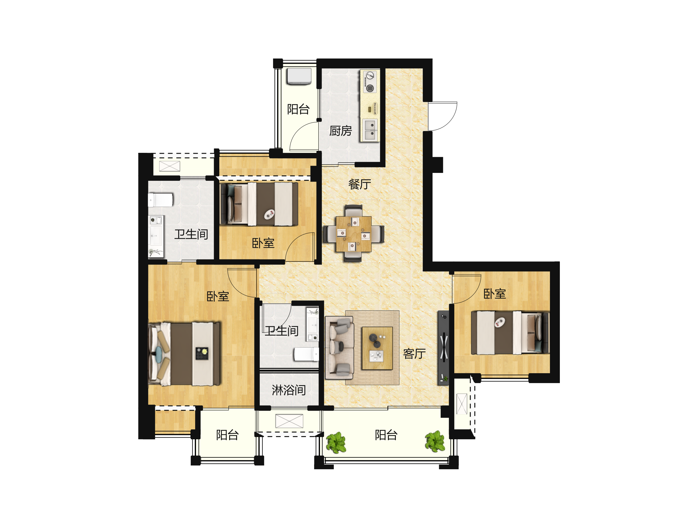 南峰水岸华府户型图(南峰水岸华府链家新房)