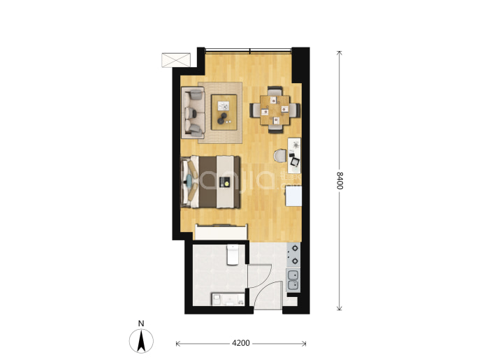 中核岭寓--建面 47.2m²