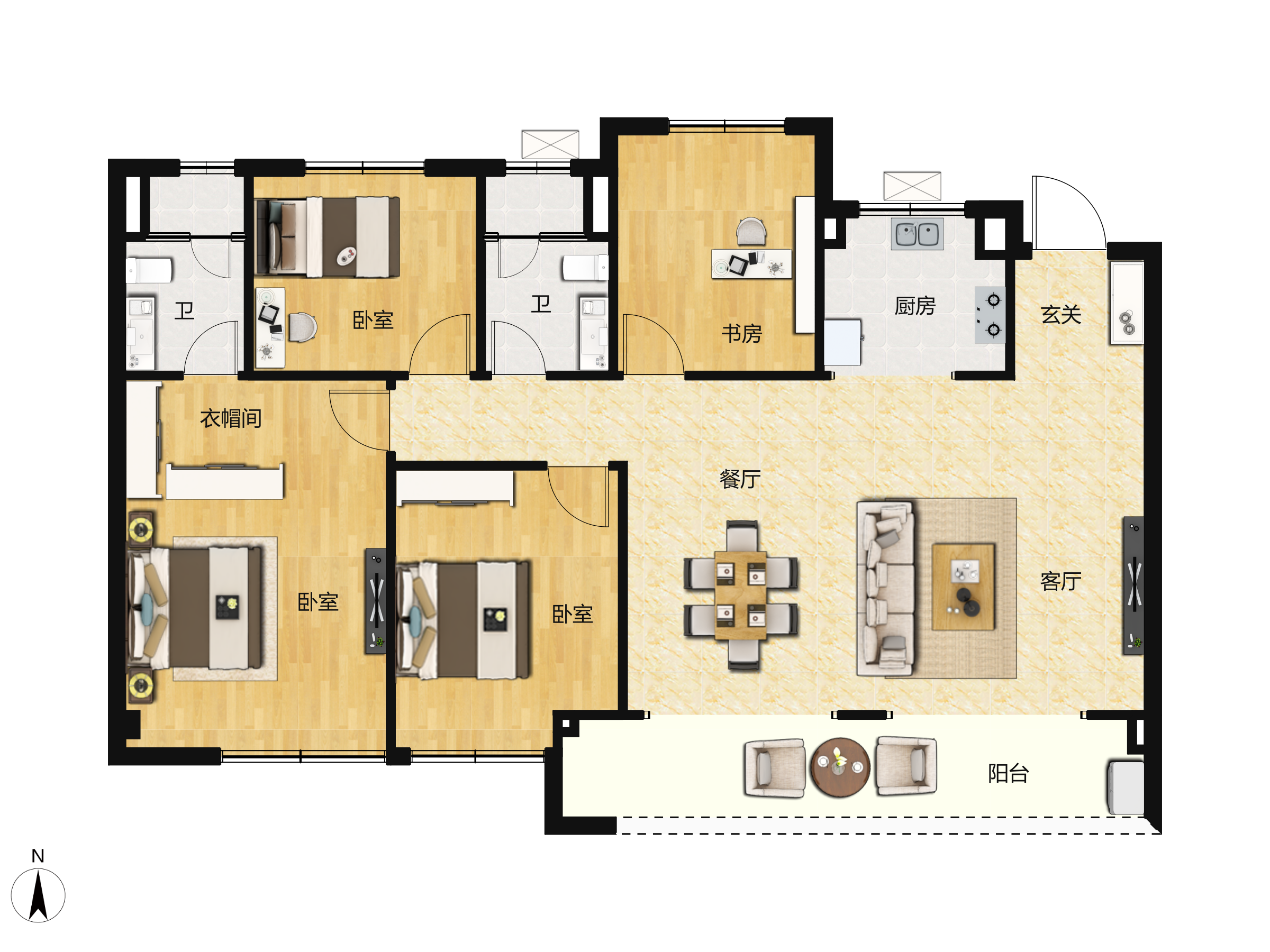 江山云樾府户型图