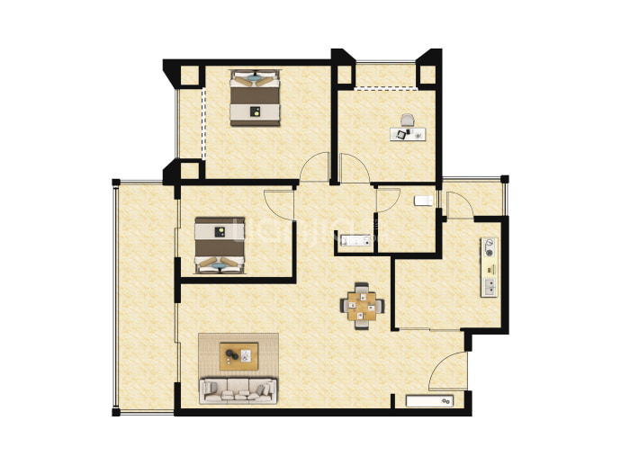 大华公园天下--建面 95m²