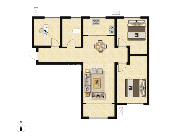 盛景悦湖--建面 111m²