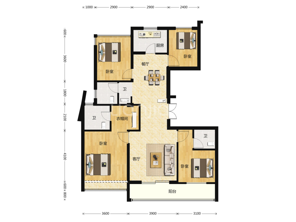 印象苕溪城户型图(链家网)