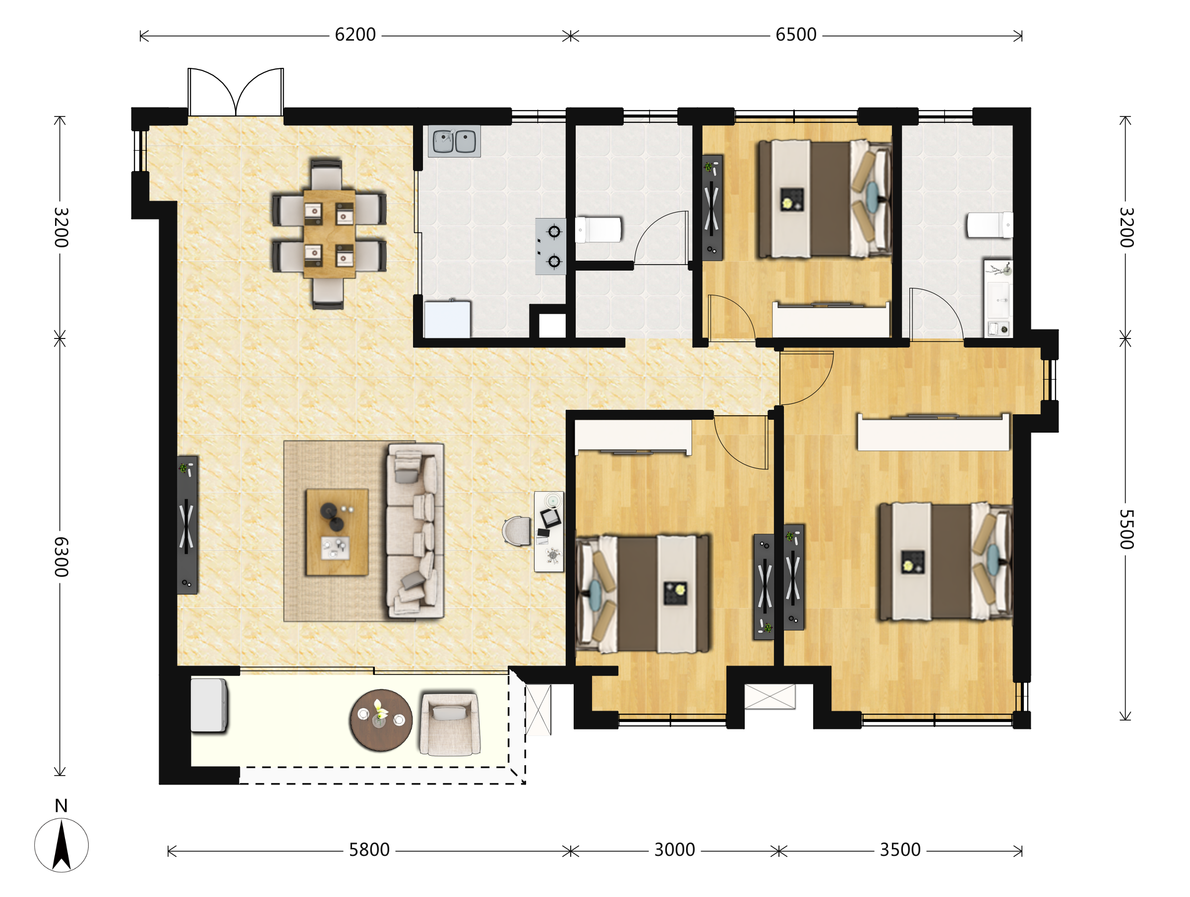 保利天禧户型图
