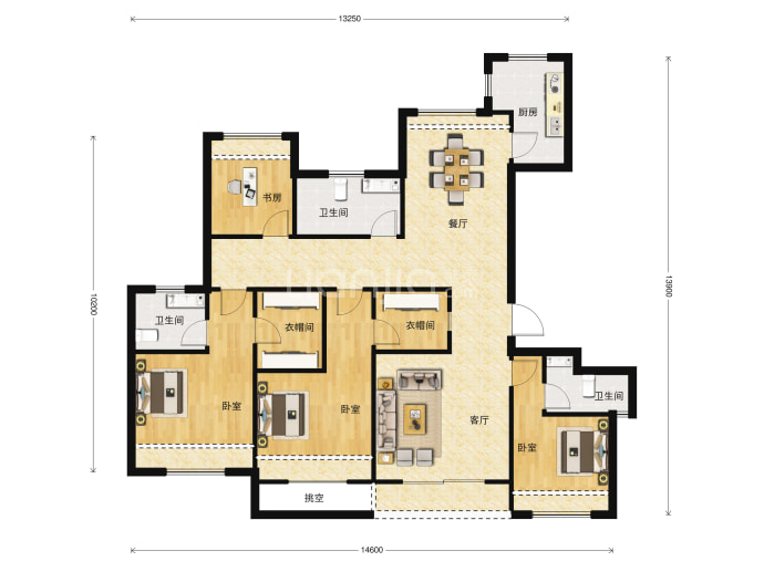 中城新时代--建面 143m²