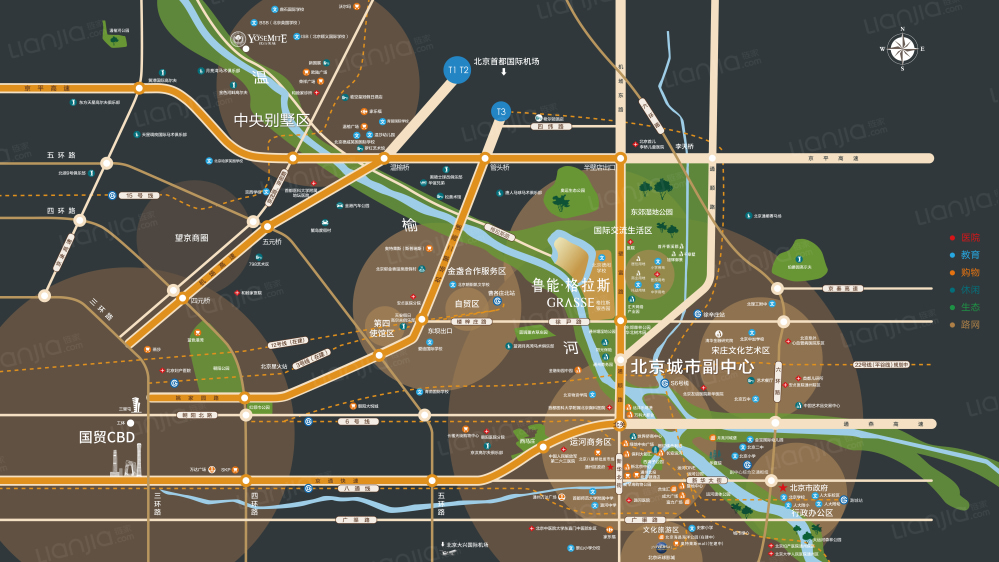 鲁能·格拉斯小镇区位