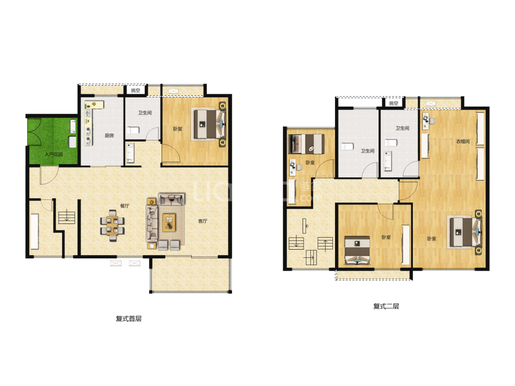 越秀东坡户型图(链家网)