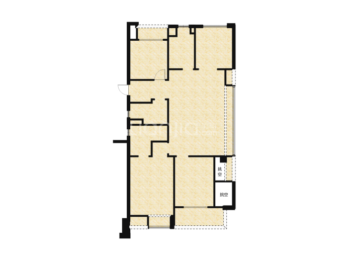 融创森与海之城--建面 124m²