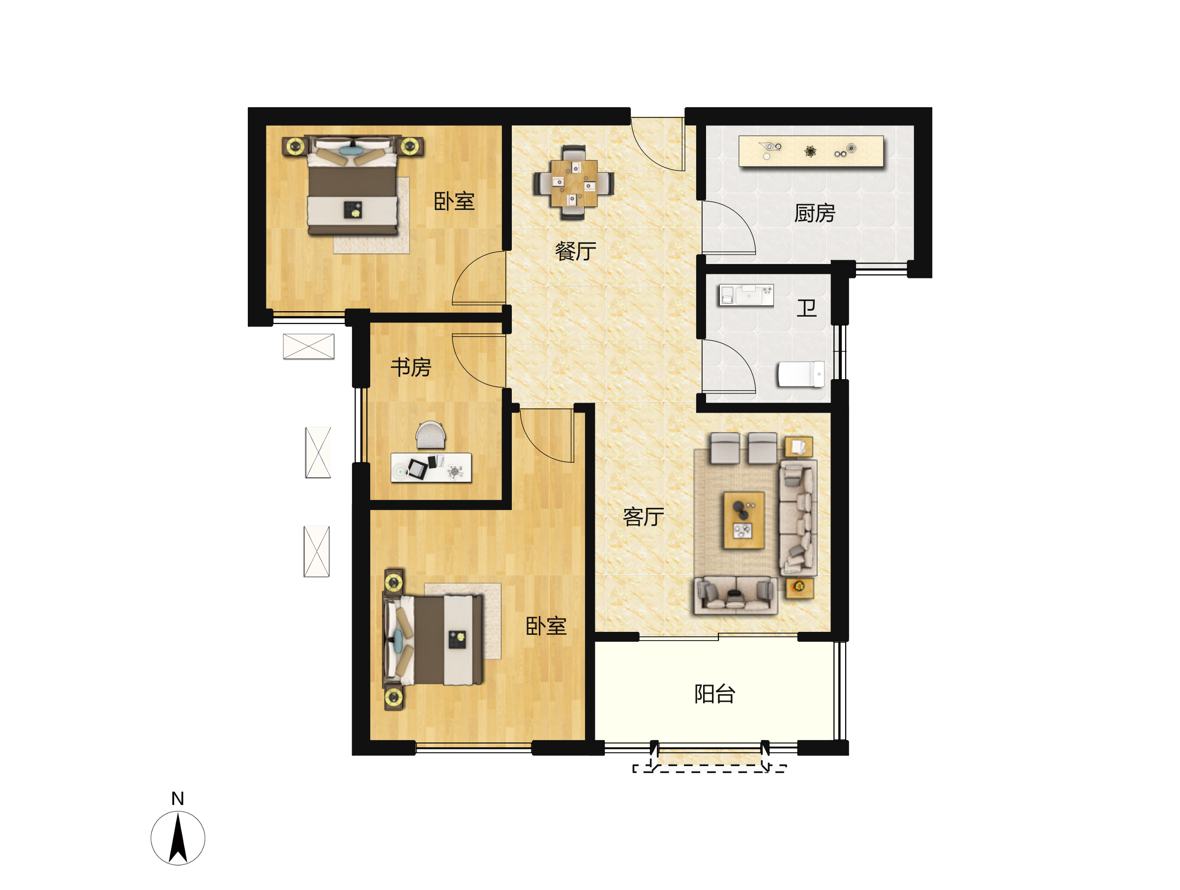 保利天禧户型图