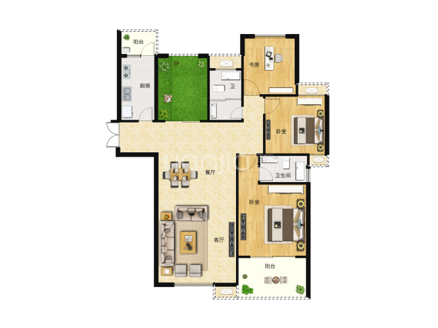 北辰中央公园户型图