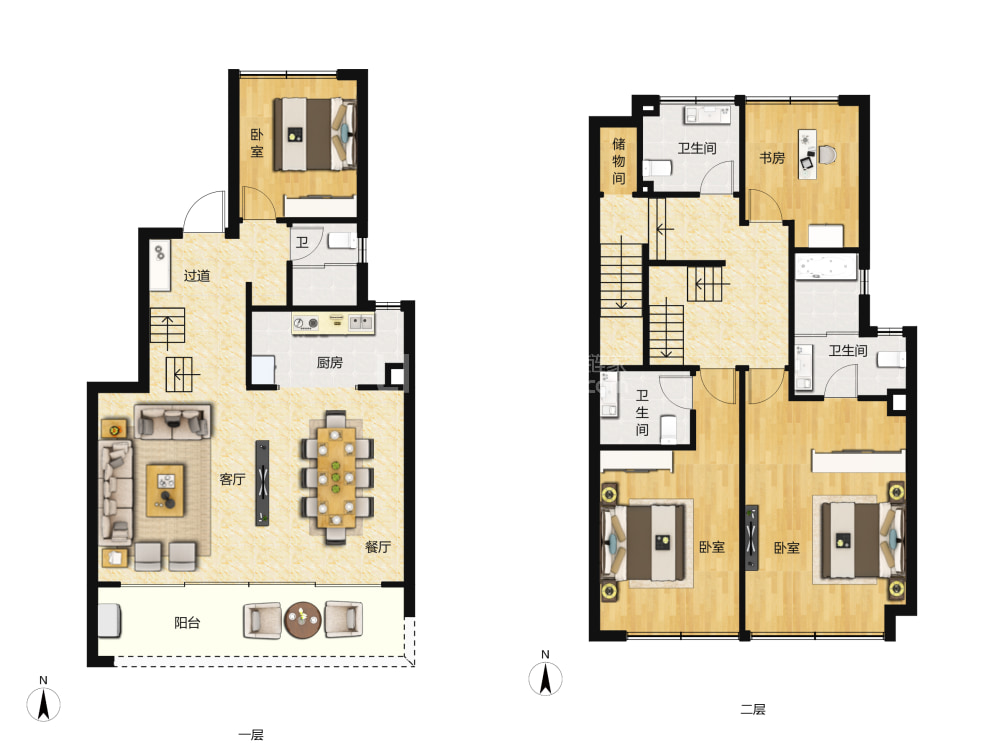 龙光天瀛户型图(链家网)