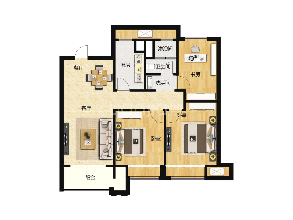 星瀚城户型图(链家网)