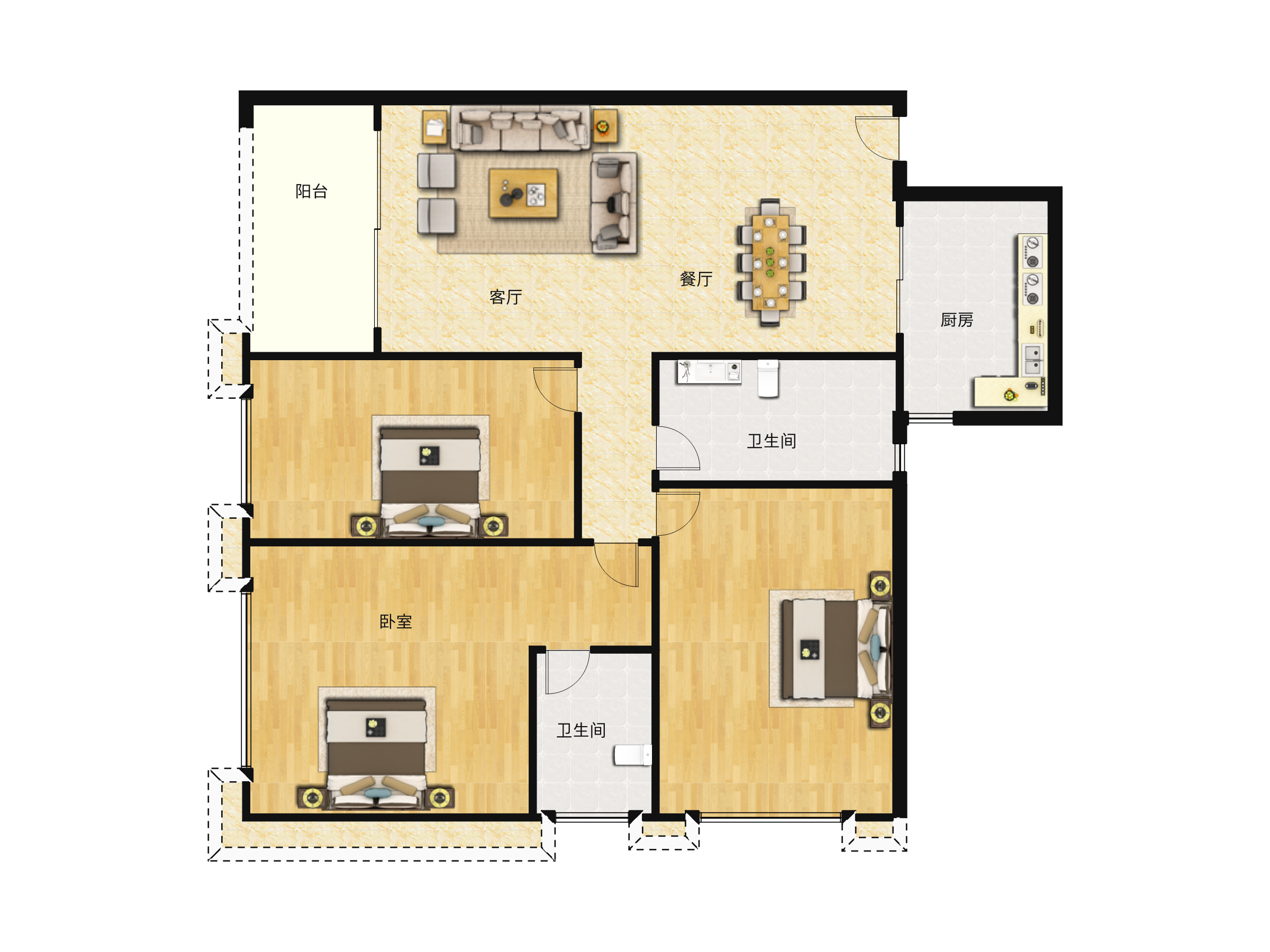 蓝郡公馆户型图