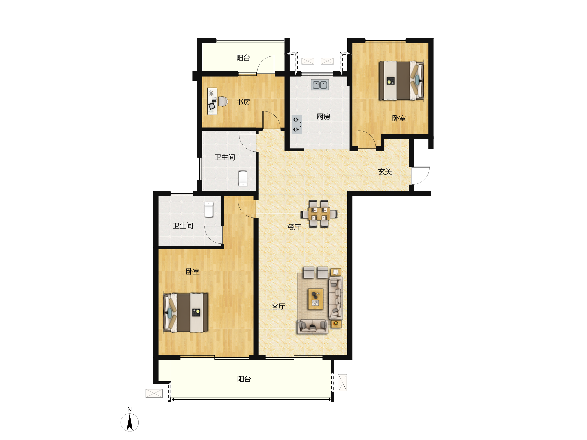 东原·满庭芳户型图(东原·满庭芳链家新房)