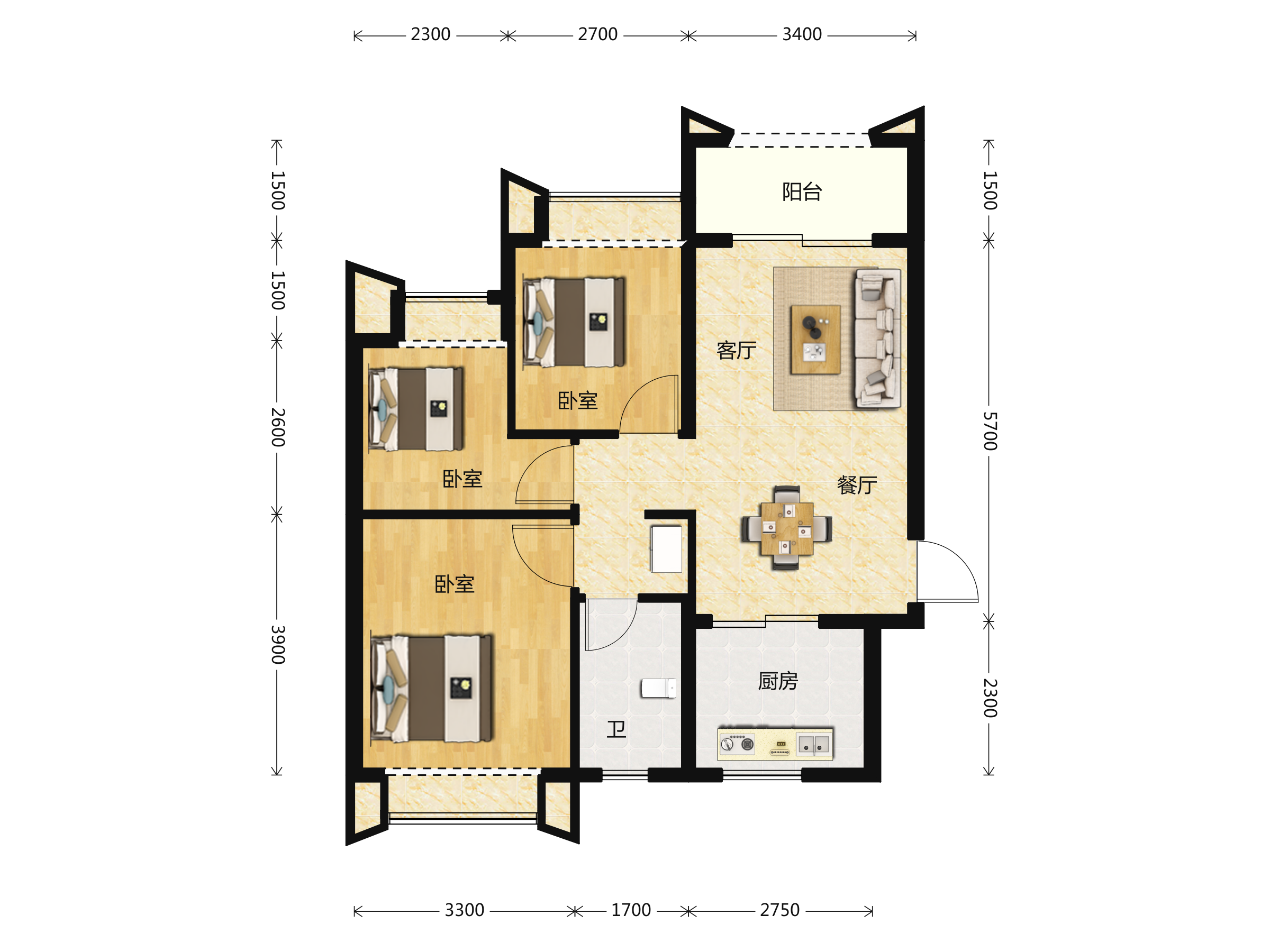 碧桂园凤翔花园户型图